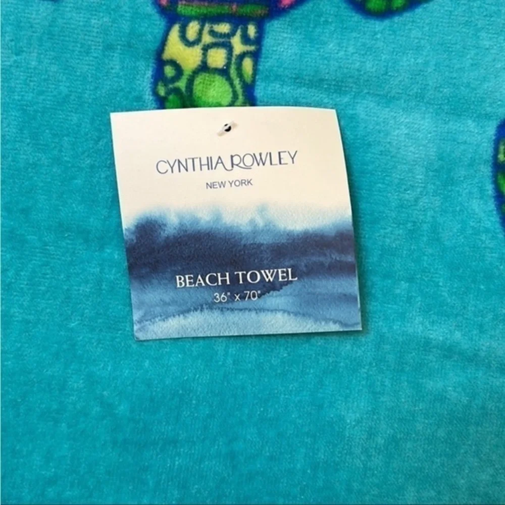 Cynthia Rowley - ‘Sea Turtle’s’ Beach Towel. 36” x 70” NWT. Firm! Last one!